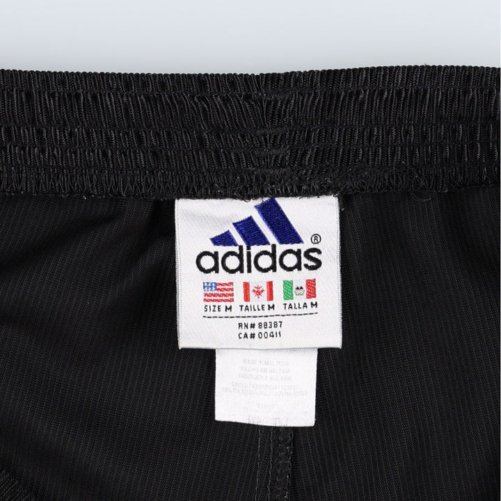 90'S Adidas track pants, men's size M (approx.) polyester black type Vintage Second Hand