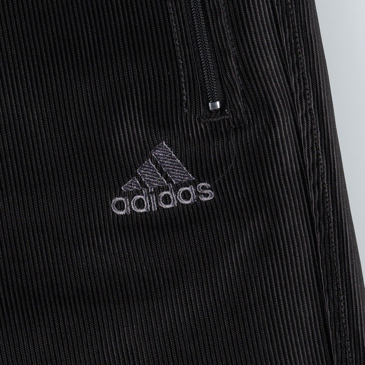 90'S Adidas track pants, men's size M (approx.) polyester black type Vintage Second Hand