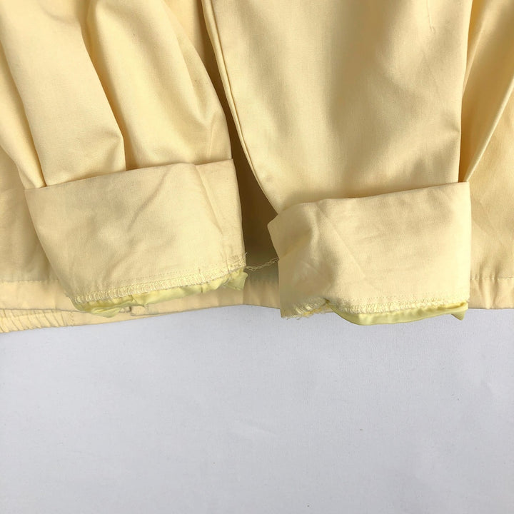 ~90'S Town Craft Plus Harrington Jacket Swing Top (Men's Size M) unclear lemon yellow Vintage Second Hand