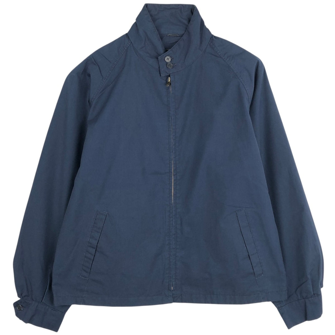 1970'S English Squire Harrington Jacket Swing Top, Made in USA, Men's XXL equivalent, Vintage polyester navy blue type Vintage Second Hand