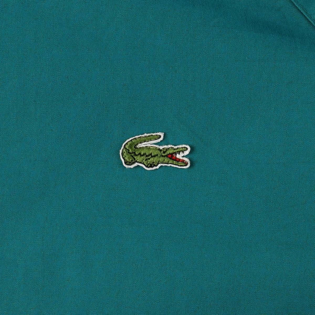 1980'S Lacoste Izod Harrington Jacket, Swing Top, Men's XL cotton Emerald green Vintage Second Hand