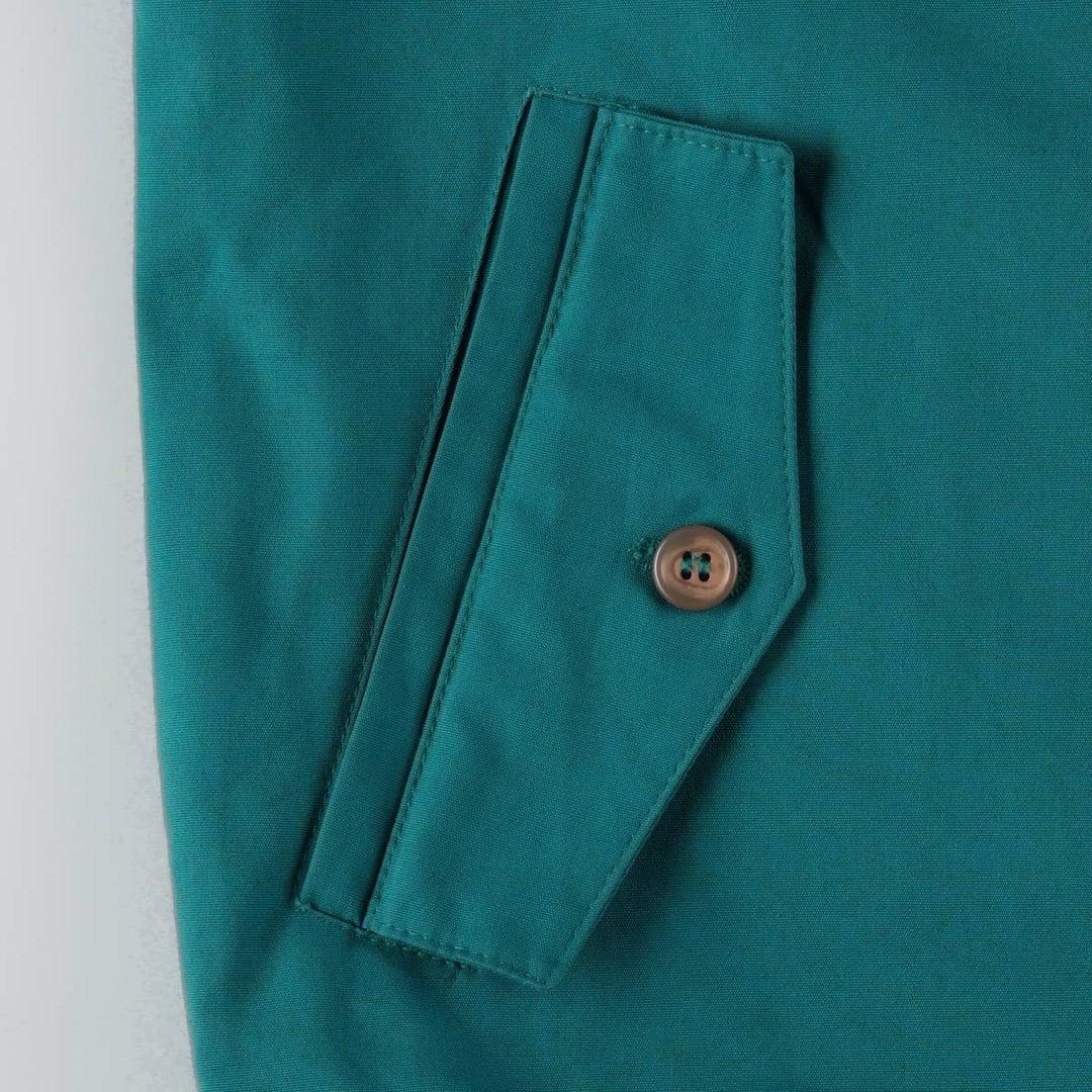 1980'S Lacoste Izod Harrington Jacket, Swing Top, Men's XL cotton Emerald green Vintage Second Hand