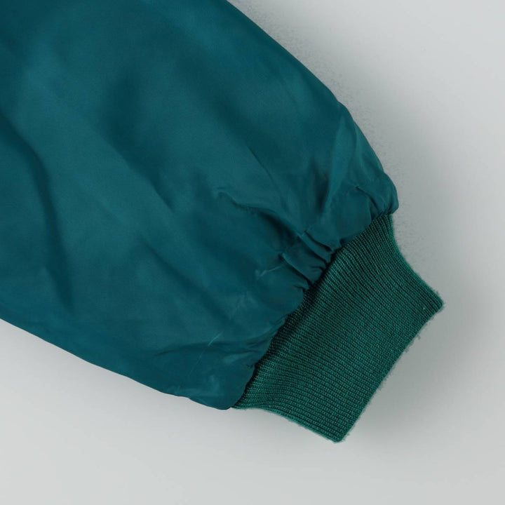 1980'S Lacoste Izod Harrington Jacket, Swing Top, Men's XL cotton Emerald green Vintage Second Hand