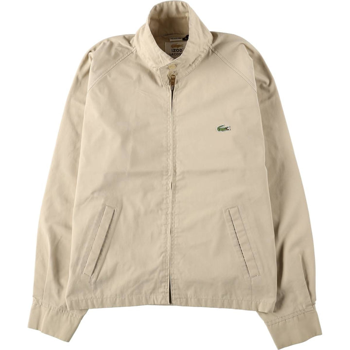 80s-90'S Lacoste IZOD Harrington Jacket Swing Top, Men's Size L (approx.) unclear Beige type Vintage Second Hand
