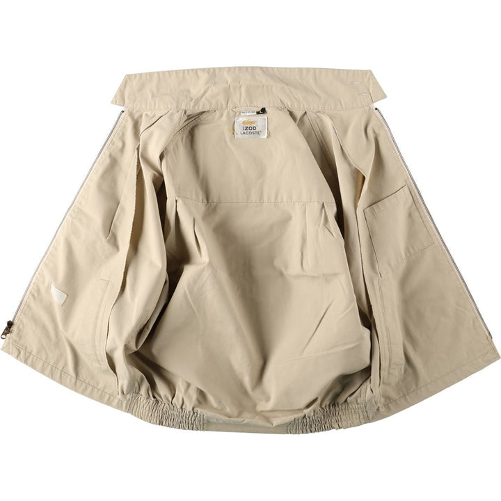 80s-90'S Lacoste IZOD Harrington Jacket Swing Top, Men's Size L (approx.) unclear Beige type Vintage Second Hand