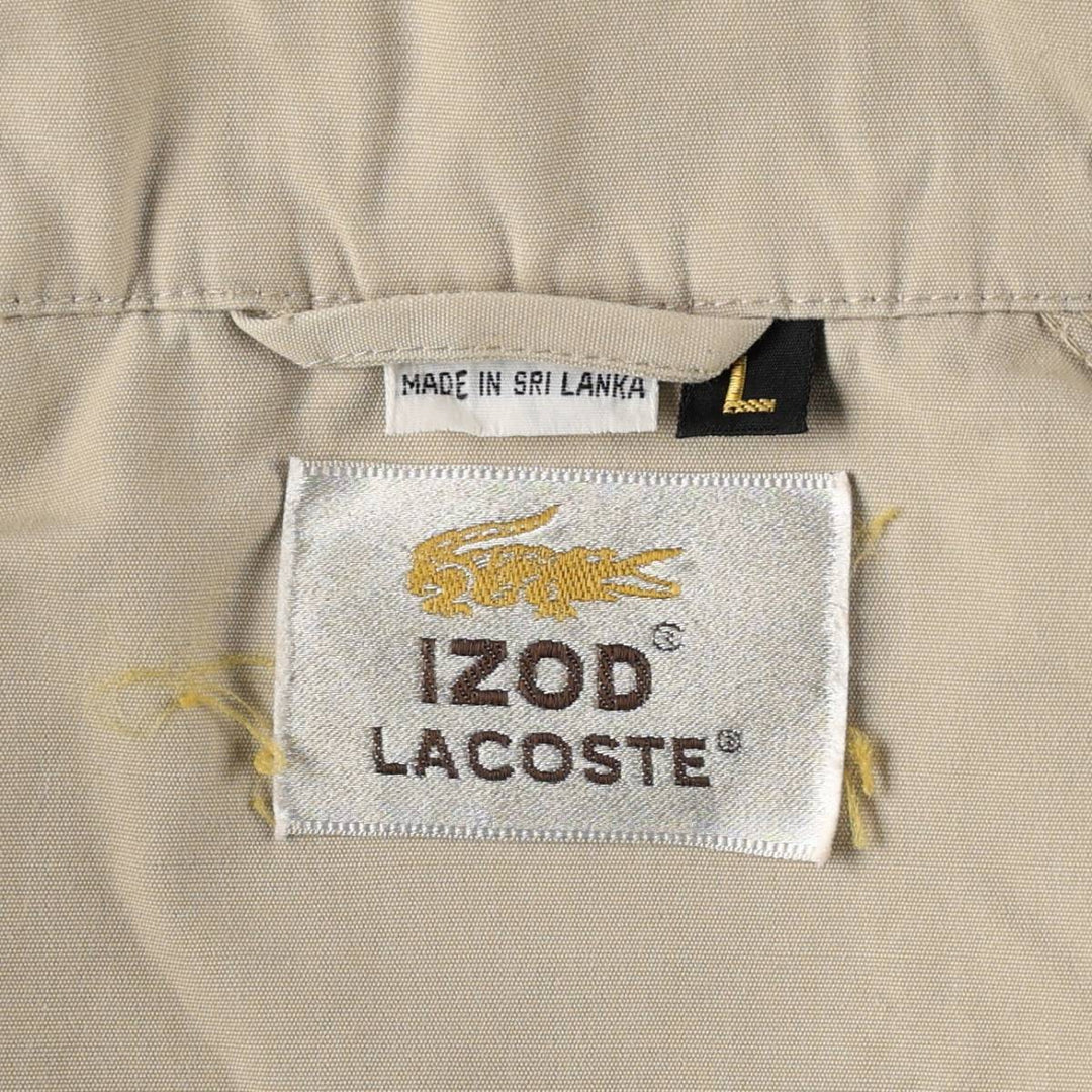 80s-90'S Lacoste IZOD Harrington Jacket Swing Top, Men's Size L (approx.) unclear Beige type Vintage Second Hand