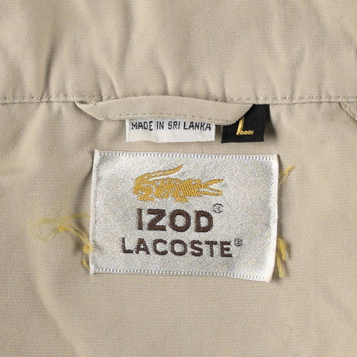 80s-90'S Lacoste IZOD Harrington Jacket Swing Top, Men's Size L (approx.) unclear Beige type Vintage Second Hand
