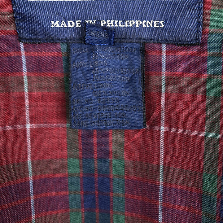 1990'S Lands' End Harrington Jacket Swing Top (Men's Size L) polyester Khaki type Vintage Second Hand
