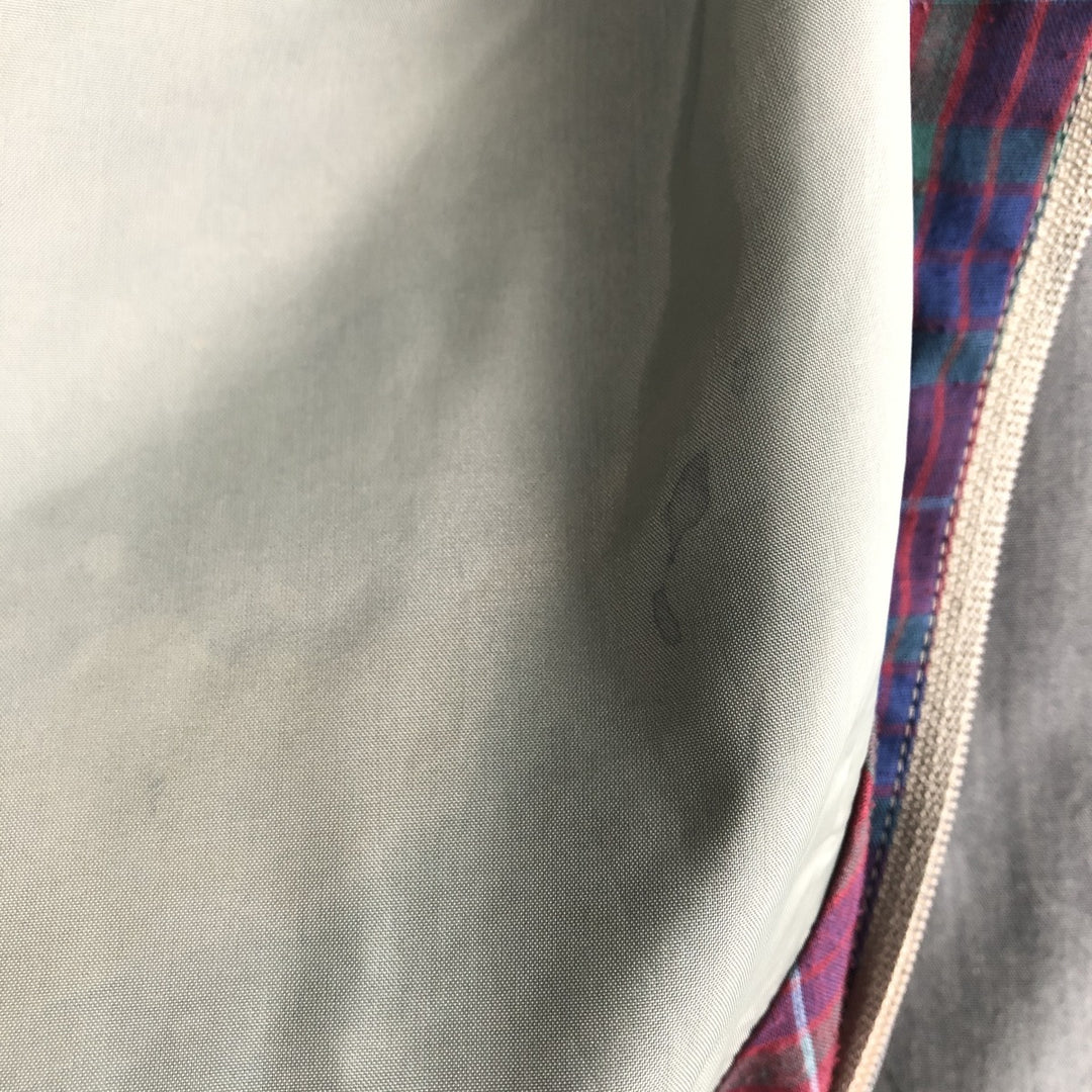 1990'S Lands' End Harrington Jacket Swing Top (Men's Size L) polyester Khaki type Vintage Second Hand