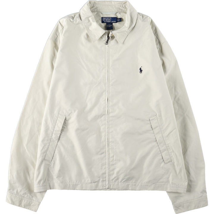 Ralph Lauren POLO by Ralph Lauren Swing Top Sports Jacket Men's L size polyester unbleached Vintage Second Hand
