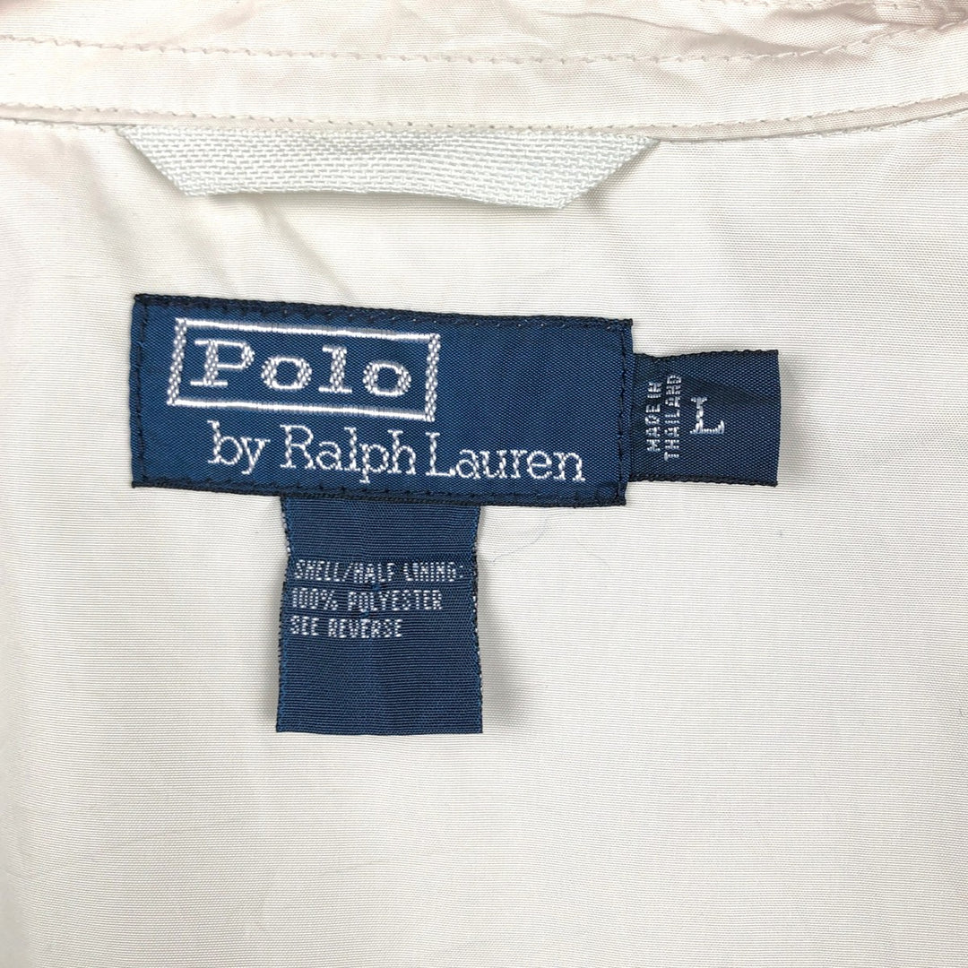 Ralph Lauren POLO by Ralph Lauren Swing Top Sports Jacket Men's L size polyester unbleached Vintage Second Hand