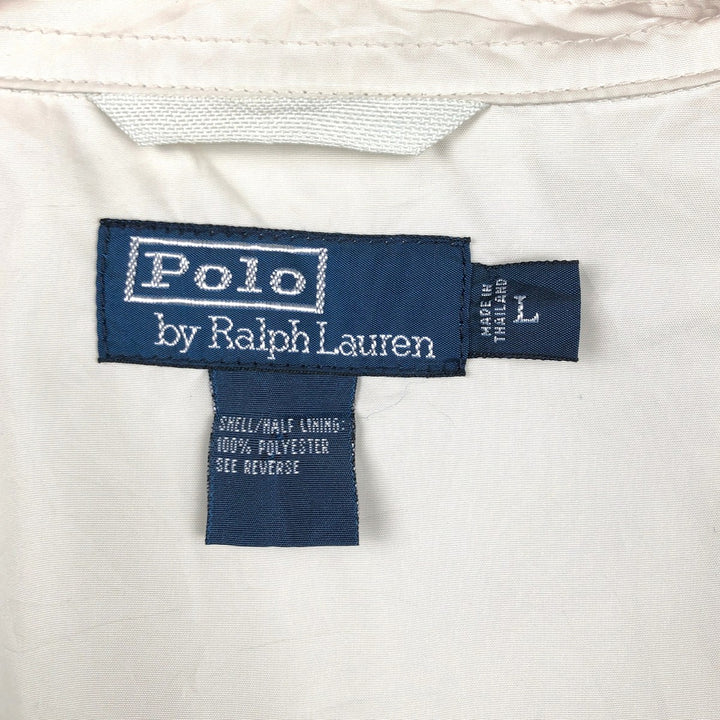 Ralph Lauren POLO by Ralph Lauren Swing Top Sports Jacket Men's L size polyester unbleached Vintage Second Hand