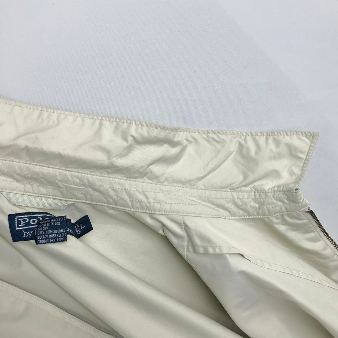 Ralph Lauren POLO by Ralph Lauren Swing Top Sports Jacket Men's L size polyester unbleached Vintage Second Hand