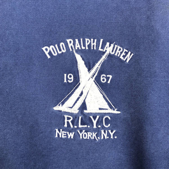 Ralph Lauren POLO by Ralph Lauren Swing Top Sports Jacket Men's M cotton navy blue type Vintage Second Hand