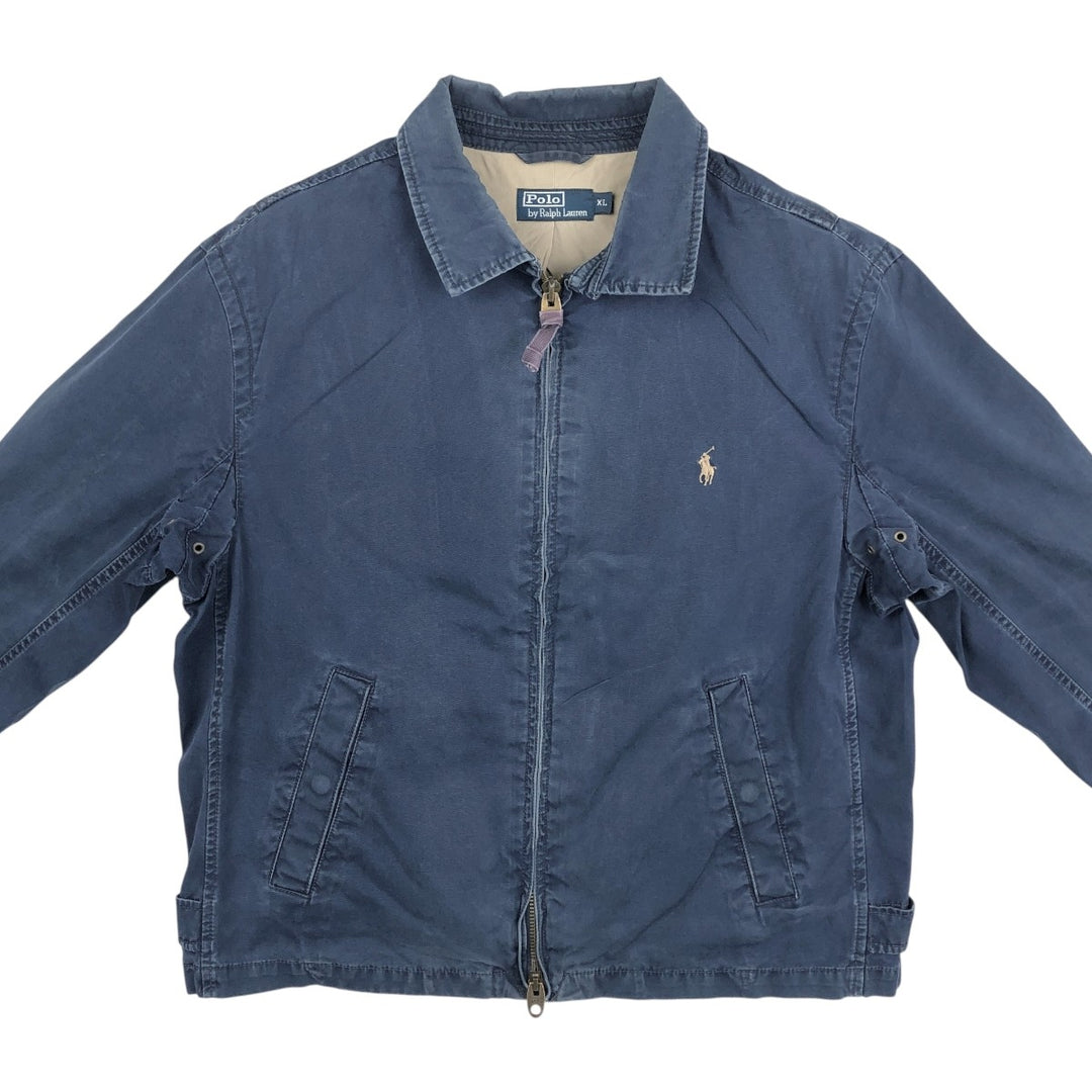 Ralph Lauren POLO by Ralph Lauren Swing Top Sports Jacket Men's XL cotton navy blue type Vintage Second Hand