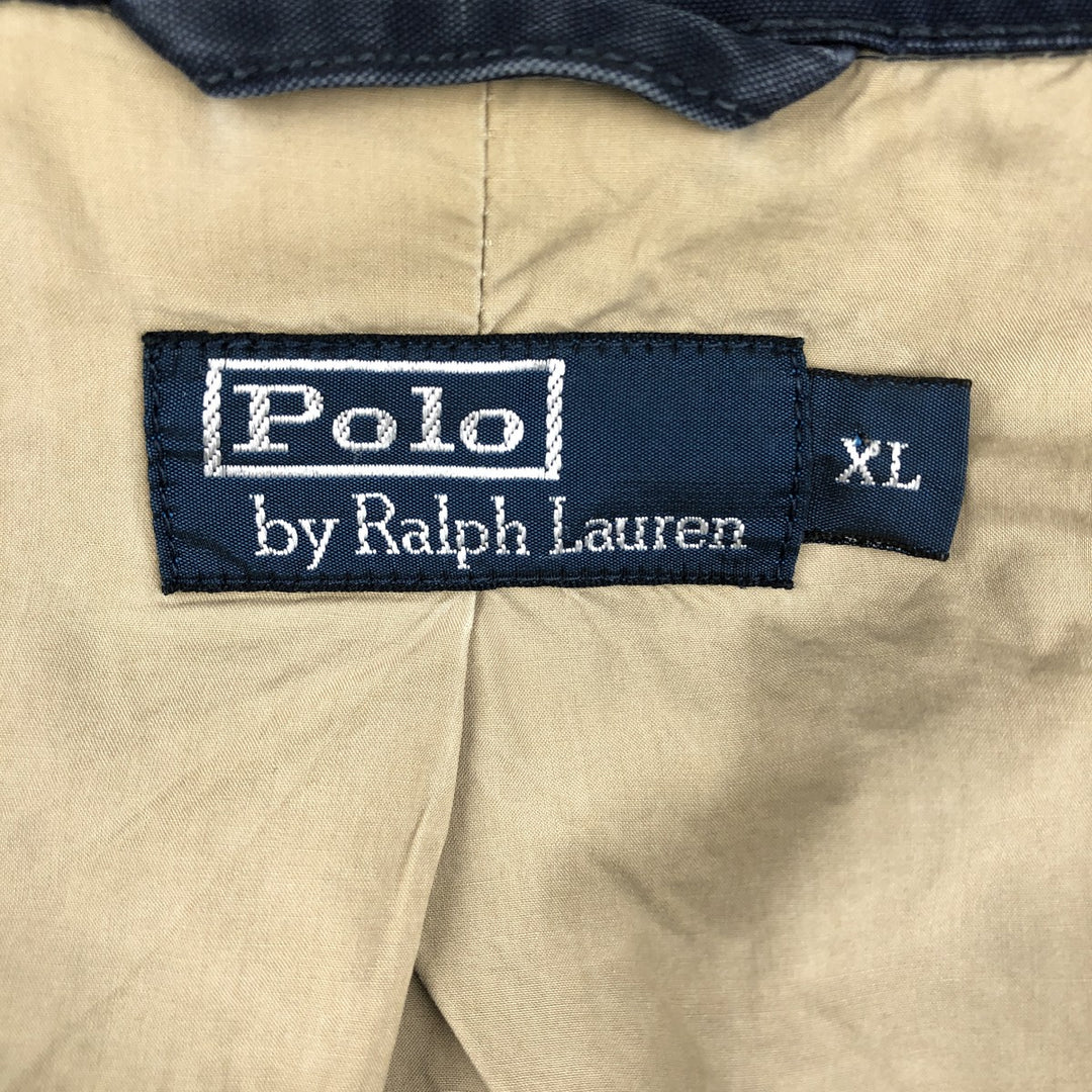 Ralph Lauren POLO by Ralph Lauren Swing Top Sports Jacket Men's XL cotton navy blue type Vintage Second Hand