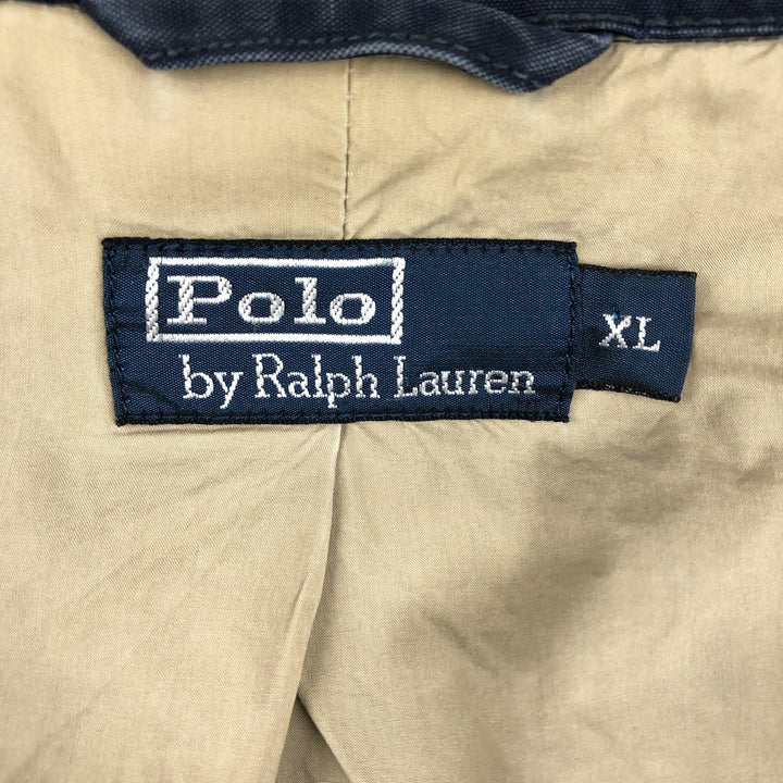 Ralph Lauren POLO by Ralph Lauren Swing Top Sports Jacket Men's XL cotton navy blue type Vintage Second Hand