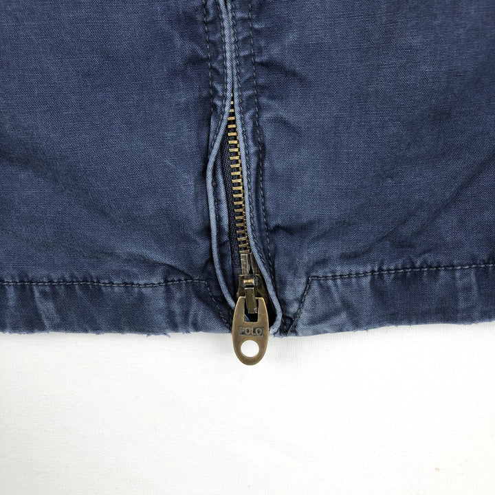 Ralph Lauren POLO by Ralph Lauren Swing Top Sports Jacket Men's XL cotton navy blue type Vintage Second Hand