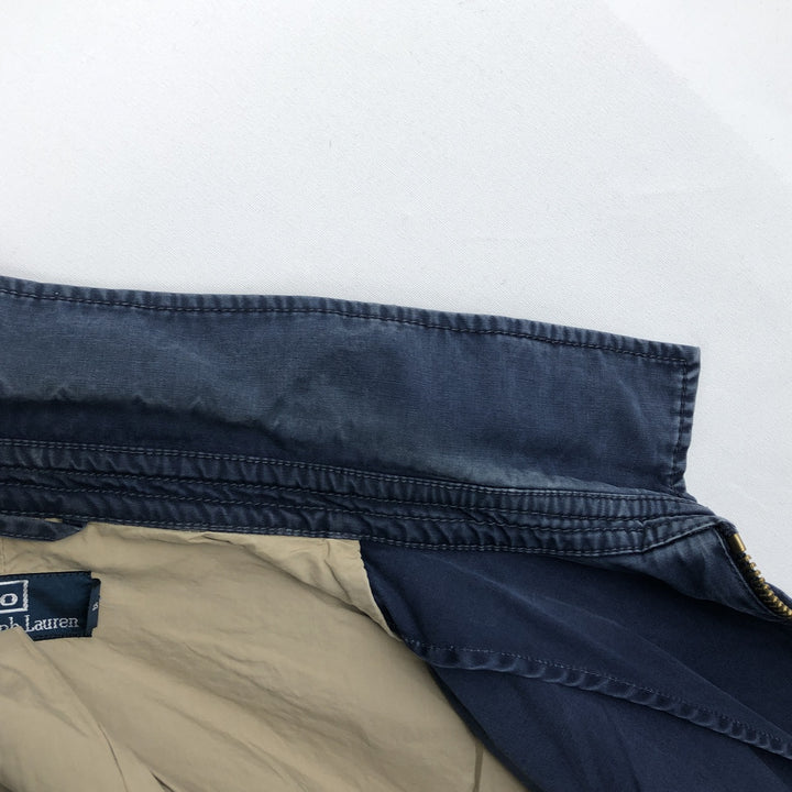 Ralph Lauren POLO by Ralph Lauren Swing Top Sports Jacket Men's XL cotton navy blue type Vintage Second Hand