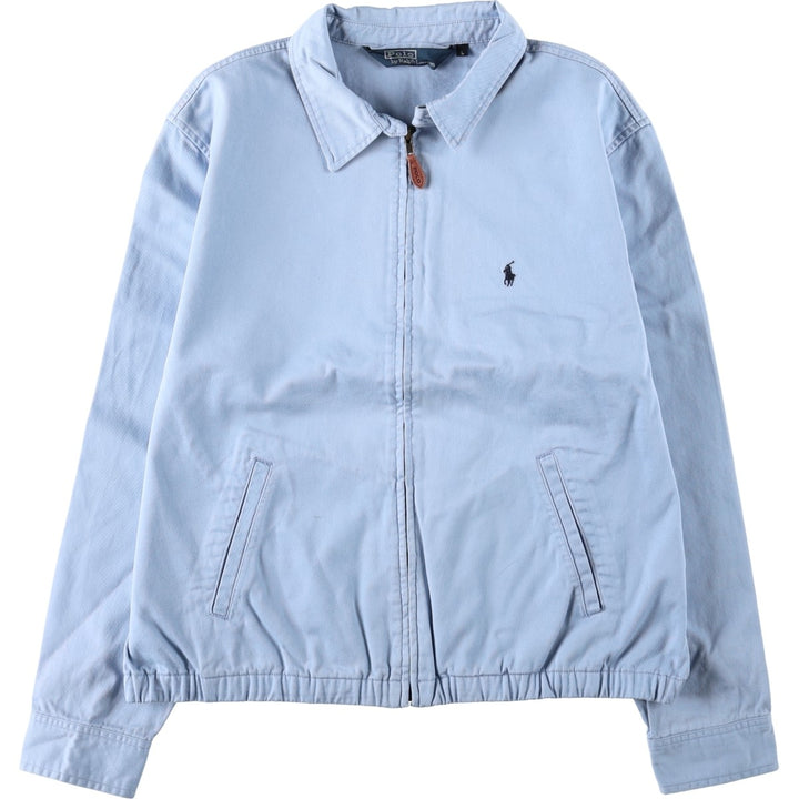 Ralph Lauren POLO by Ralph Lauren Swing Top Sports Jacket Men's L size cotton Blue type light blue Vintage Second Hand