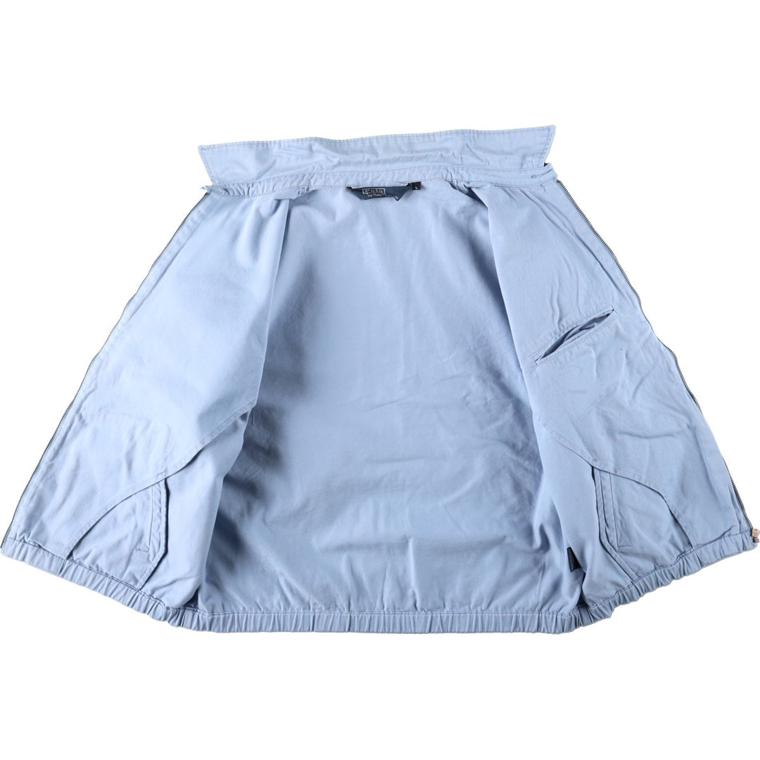 Ralph Lauren POLO by Ralph Lauren Swing Top Sports Jacket Men's L size cotton Blue type light blue Vintage Second Hand
