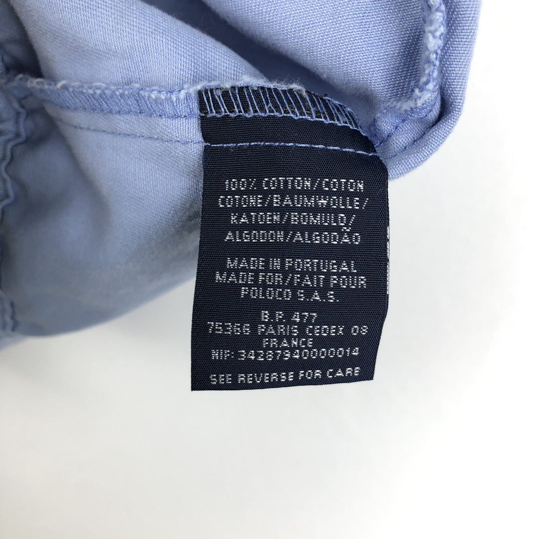 Ralph Lauren POLO by Ralph Lauren Swing Top Sports Jacket Men's L size cotton Blue type light blue Vintage Second Hand