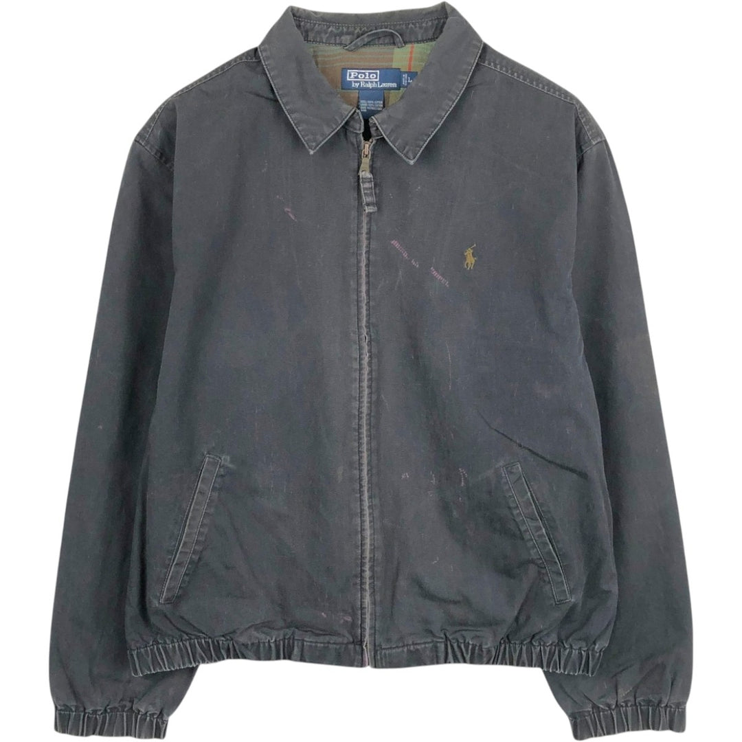 Ralph Lauren POLO by Ralph Lauren Swing Top Sports Jacket Men's L size cotton black type Vintage Second Hand