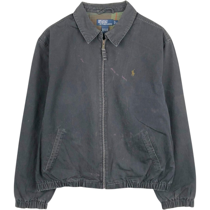 Ralph Lauren POLO by Ralph Lauren Swing Top Sports Jacket Men's L size cotton black type Vintage Second Hand