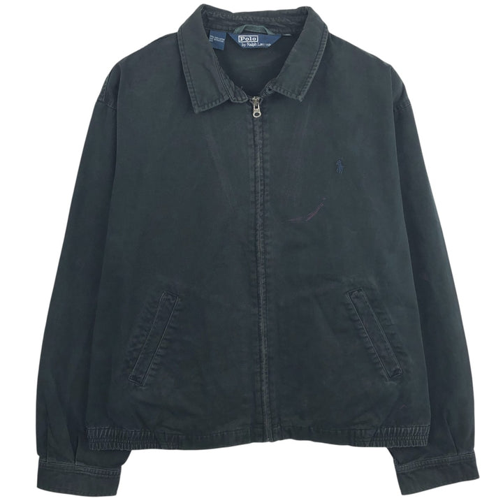 Ralph Lauren POLO by Ralph Lauren Swing Top Sports Jacket Men's XXL cotton black type Vintage Second Hand