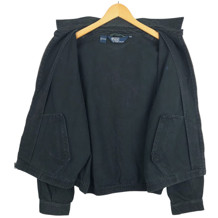 Ralph Lauren POLO by Ralph Lauren Swing Top Sports Jacket Men's XXL cotton black type Vintage Second Hand