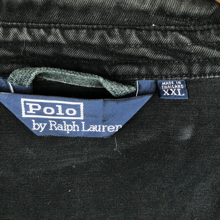 Ralph Lauren POLO by Ralph Lauren Swing Top Sports Jacket Men's XXL cotton black type Vintage Second Hand