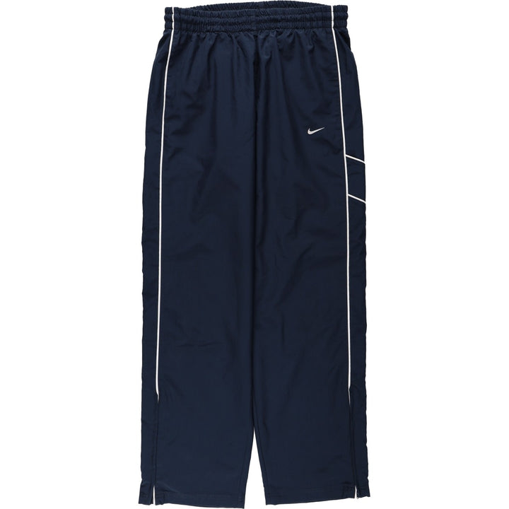 Nike NIKE Warm-up pants, nylon pants, rustling pants, men's size L polyester navy blue type Vintage Second Hand