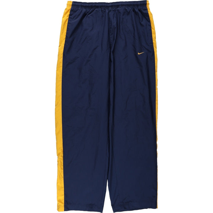 Nike NIKE Warm-up pants, nylon pants, rustling pants, men's size L polyester navy blue type Vintage Second Hand