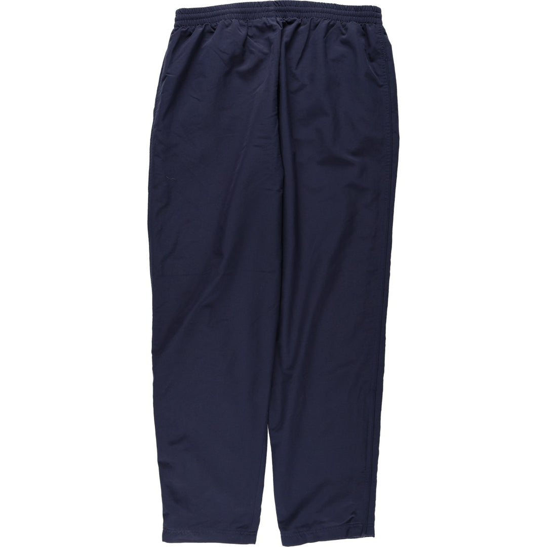 2000'S Adidas warm-up pants, nylon pants, crinkle pants, men's size XL polyester navy blue type Vintage Second Hand
