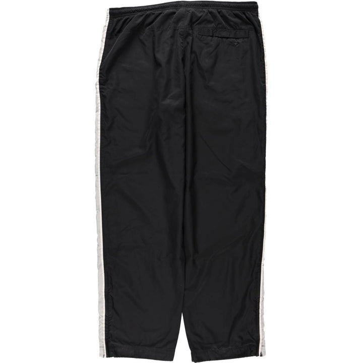 00'S Nike Warm-up Pants, Nylon Pants, Rustling Pants, Men's XL Size polyester black type Vintage Second Hand