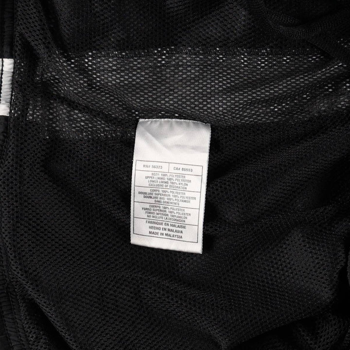00'S Nike Warm-up Pants, Nylon Pants, Rustling Pants, Men's XL Size polyester black type Vintage Second Hand