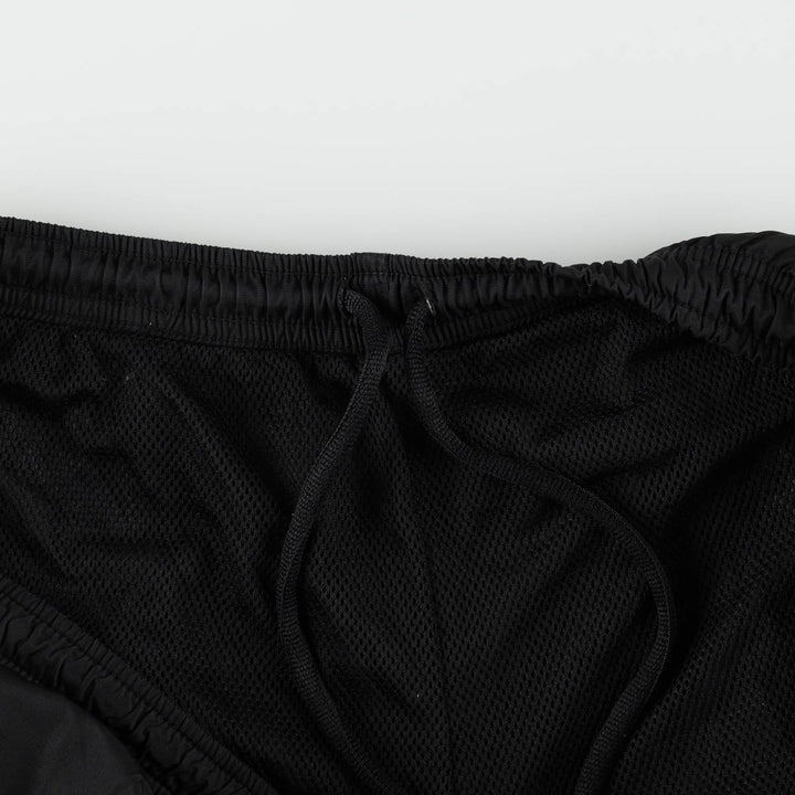 00'S Nike Warm-up Pants, Nylon Pants, Rustling Pants, Men's XL Size polyester black type Vintage Second Hand