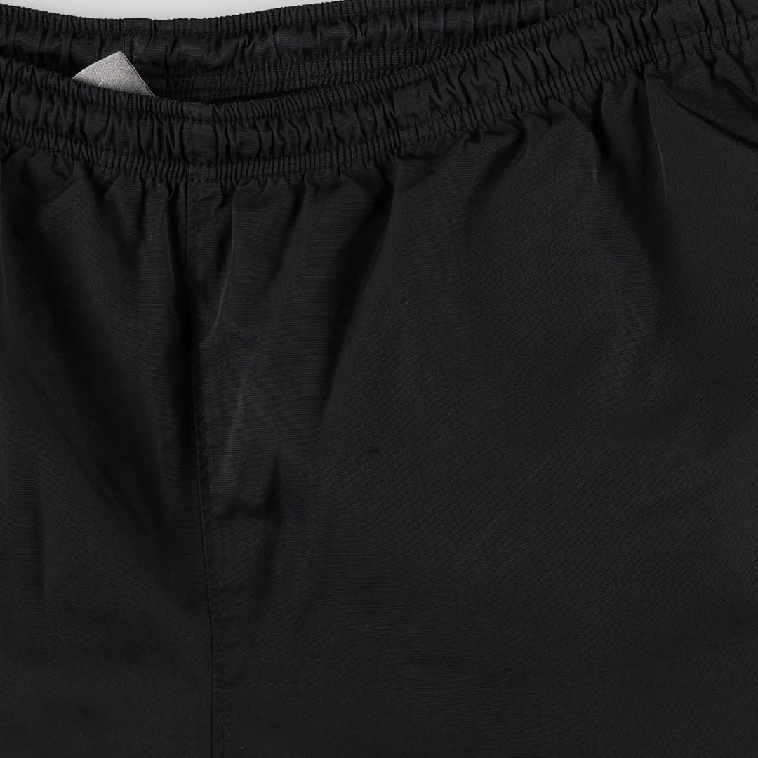 00'S Nike Warm-up Pants, Nylon Pants, Rustling Pants, Men's XL Size polyester black type Vintage Second Hand