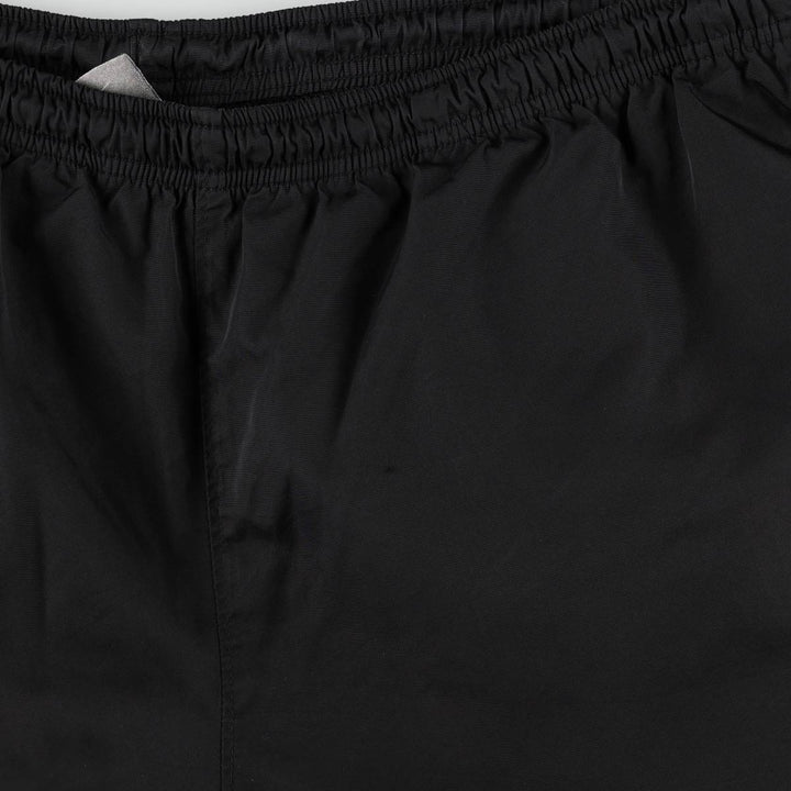 00'S Nike Warm-up Pants, Nylon Pants, Rustling Pants, Men's XL Size polyester black type Vintage Second Hand