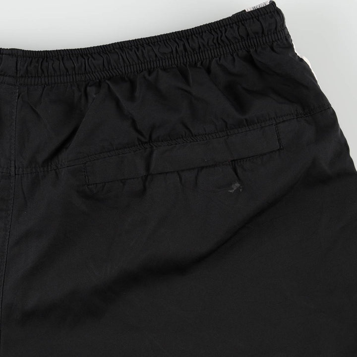 00'S Nike Warm-up Pants, Nylon Pants, Rustling Pants, Men's XL Size polyester black type Vintage Second Hand