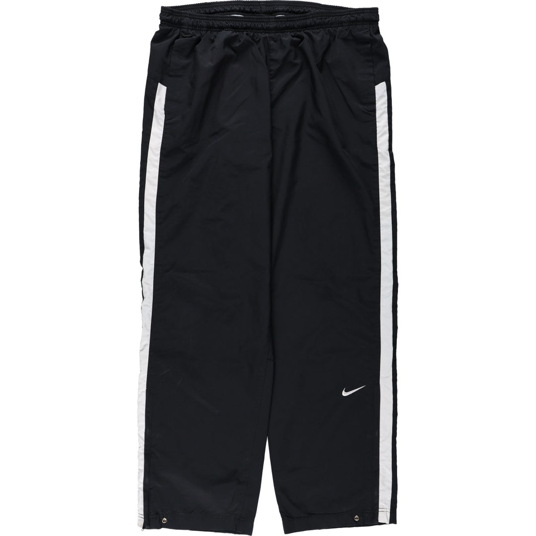 2000'S Nike Team Warm-Up Pants, Nylon, Shaka Shaka Pants, Men's Size L polyester black type Vintage Second Hand