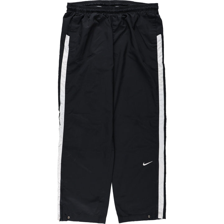 2000'S Nike Team Warm-Up Pants, Nylon, Shaka Shaka Pants, Men's Size L polyester black type Vintage Second Hand
