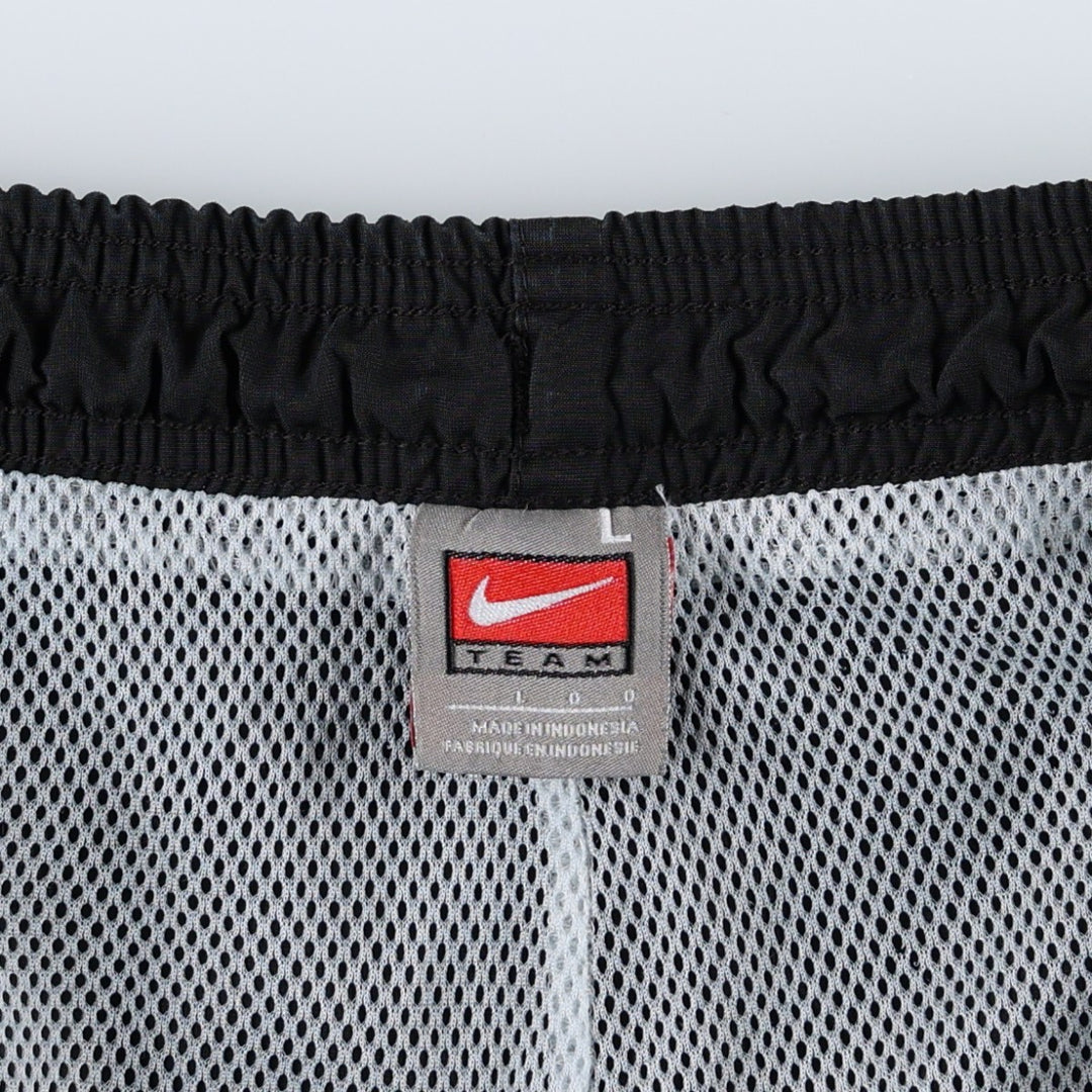 2000'S Nike Team Warm-Up Pants, Nylon, Shaka Shaka Pants, Men's Size L polyester black type Vintage Second Hand