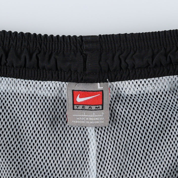 2000'S Nike Team Warm-Up Pants, Nylon, Shaka Shaka Pants, Men's Size L polyester black type Vintage Second Hand