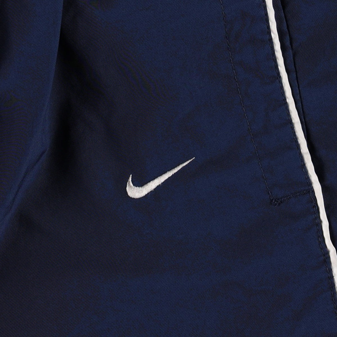 00'S Nike Warm-up Pants, Nylon Pants, Rustling Pants, Men's XL Size polyester navy blue type Vintage Second Hand
