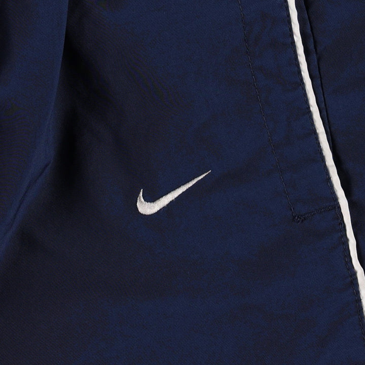 00'S Nike Warm-up Pants, Nylon Pants, Rustling Pants, Men's XL Size polyester navy blue type Vintage Second Hand