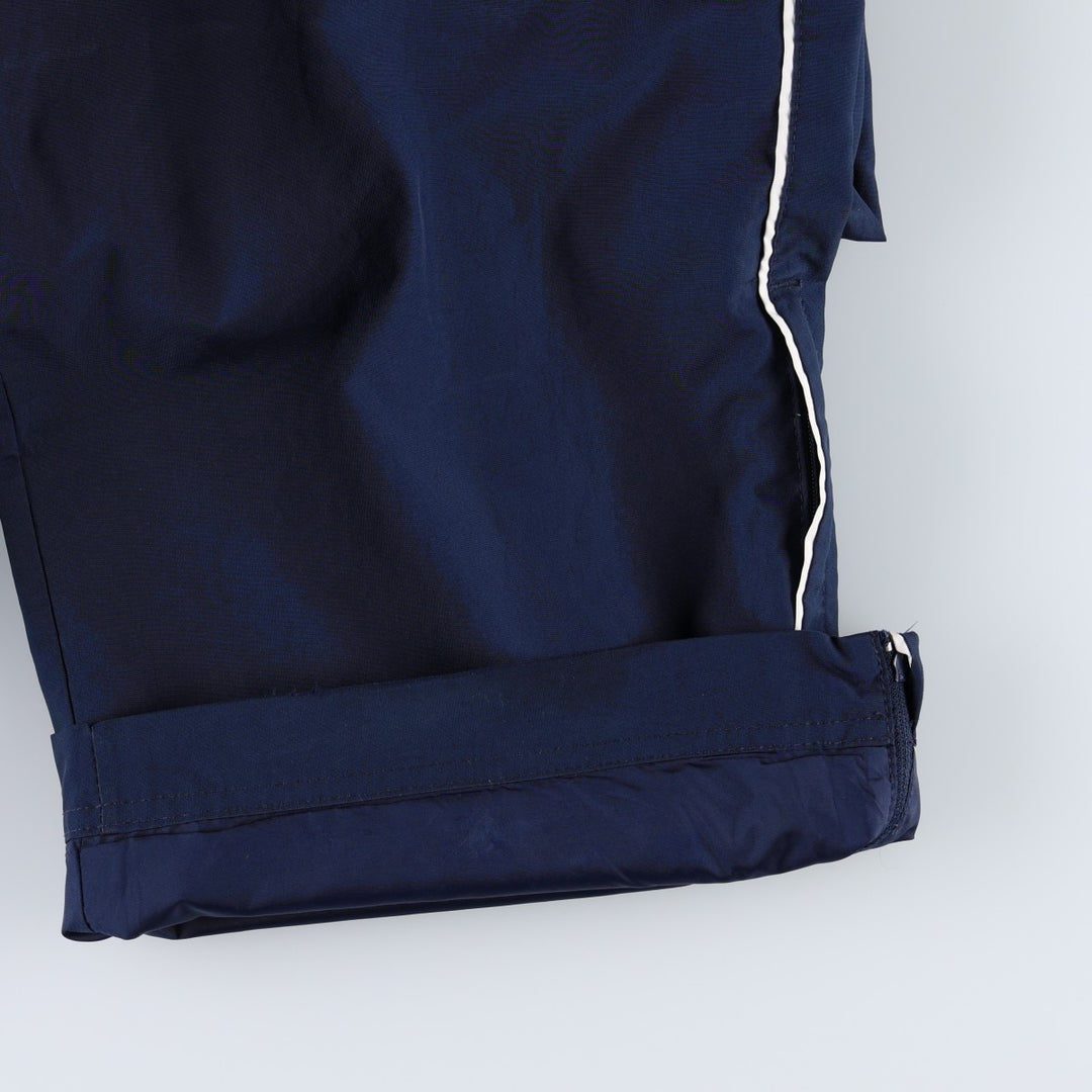 00'S Nike Warm-up Pants, Nylon Pants, Rustling Pants, Men's XL Size polyester navy blue type Vintage Second Hand