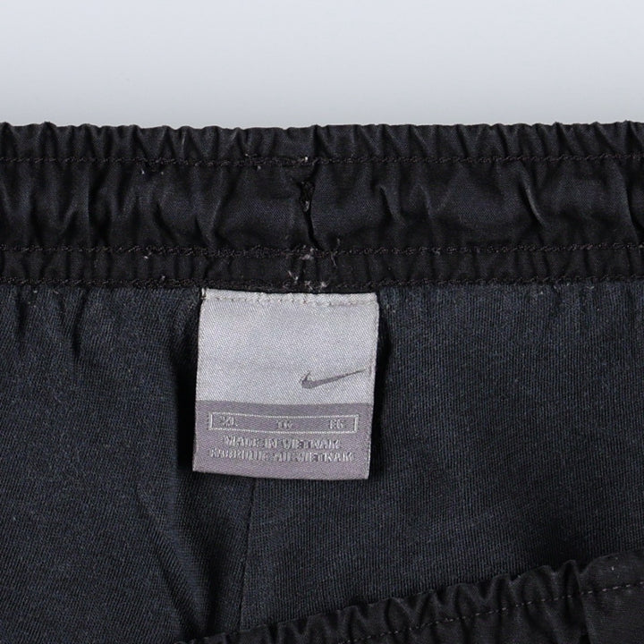 00'S Nike Warm-up Pants, Nylon Pants, Rustling Pants, Men's XL Size polyester black type Vintage Second Hand