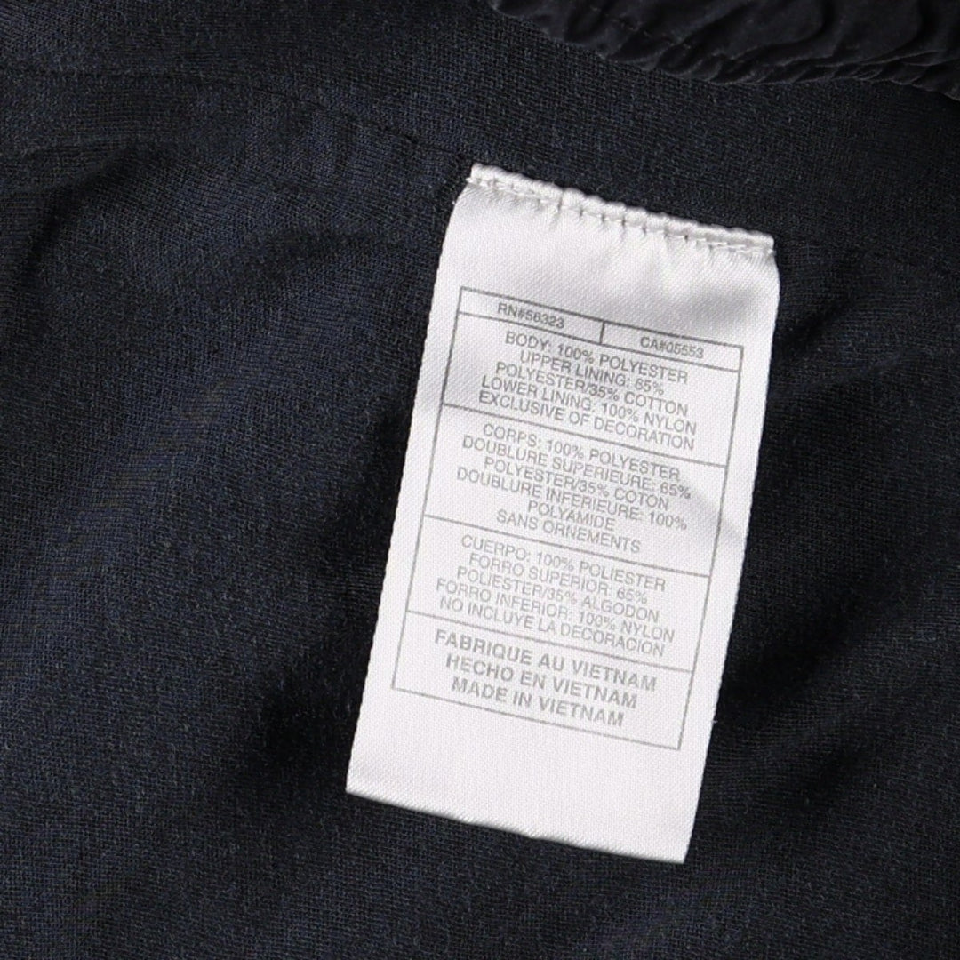 00'S Nike Warm-up Pants, Nylon Pants, Rustling Pants, Men's XL Size polyester black type Vintage Second Hand
