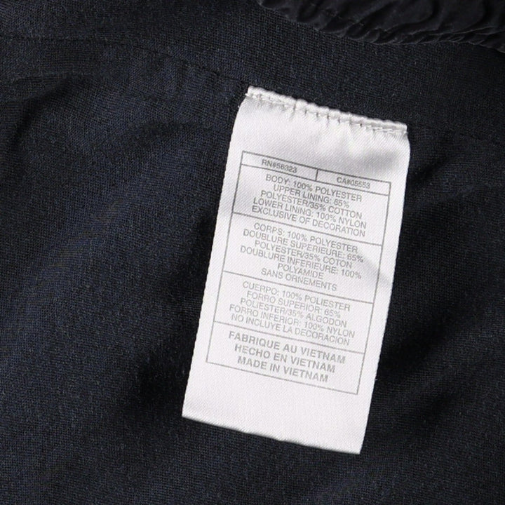00'S Nike Warm-up Pants, Nylon Pants, Rustling Pants, Men's XL Size polyester black type Vintage Second Hand
